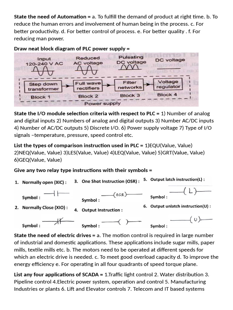 Automation and PLC Basics Explained | PDF | Programmable Logic ...