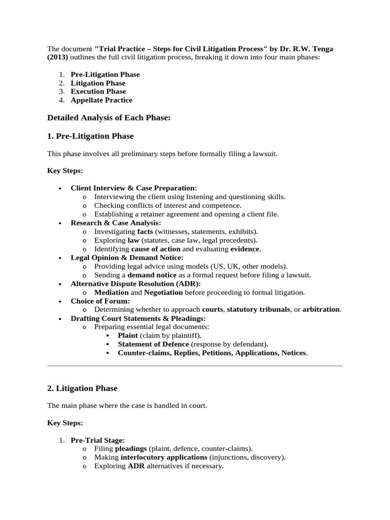 CPC Litigation | PDF | Lawsuit | Judgment (Law)