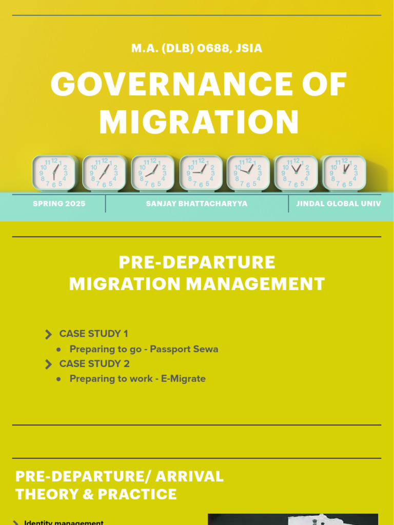 Governance of Migration: Case Studies | PDF | Human Migration | Migrant ...