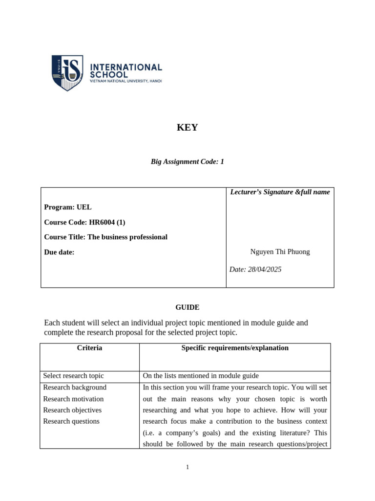 HR6004 Research Proposal Guide | PDF | Procedural Knowledge | Empiricism
