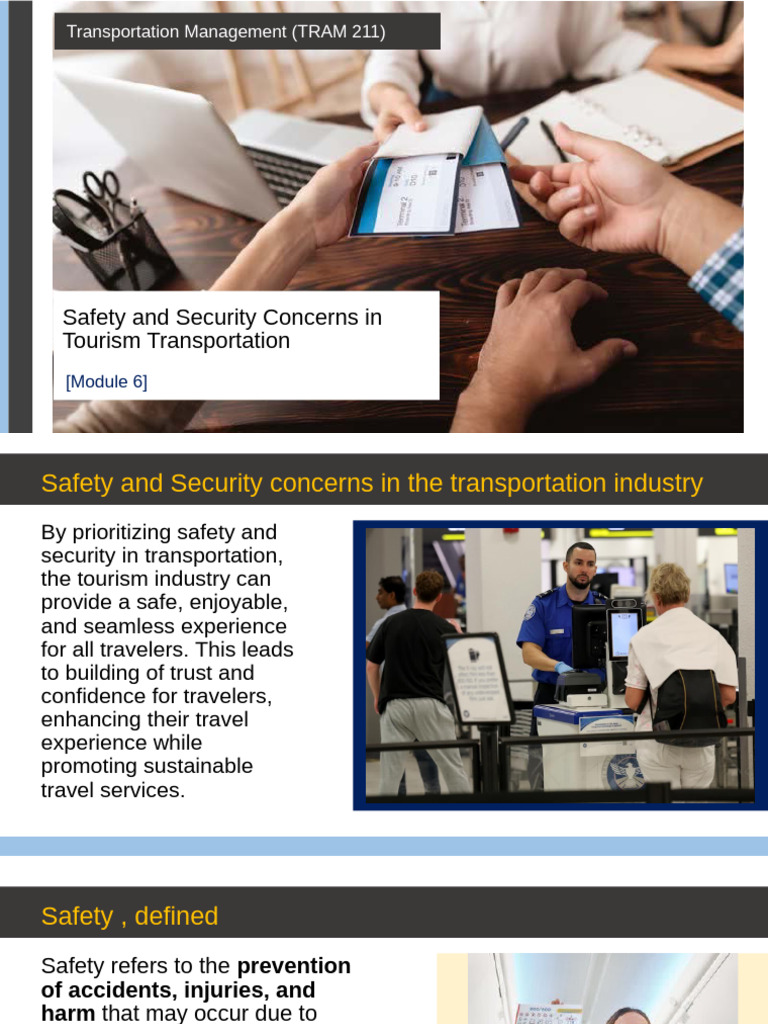 Tourism Transportation Safety & Security | PDF | Computer Security ...