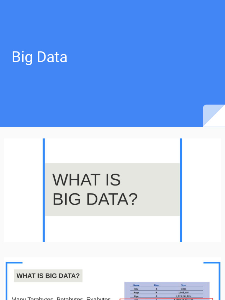 Big Data Notes | PDF