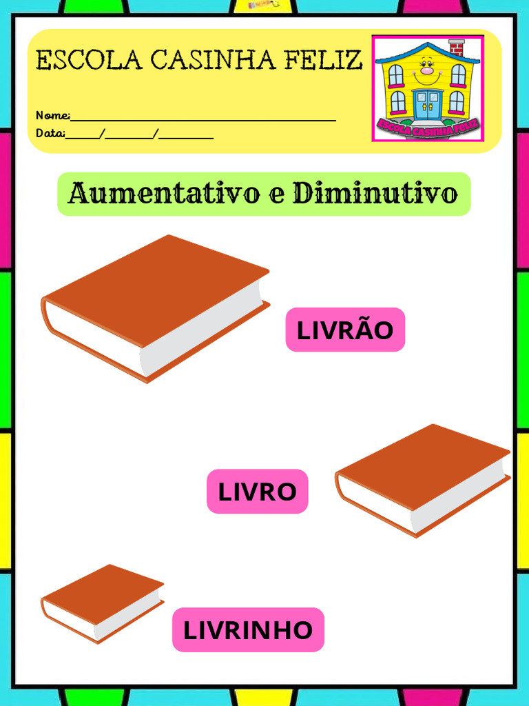 Aumentativo e Diminutivo de Palavras | PDF