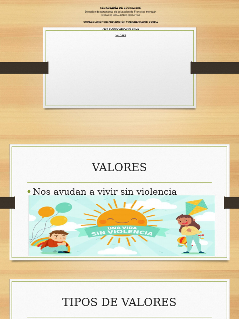 VALORES | PDF | Justicia | Crimen y violencia