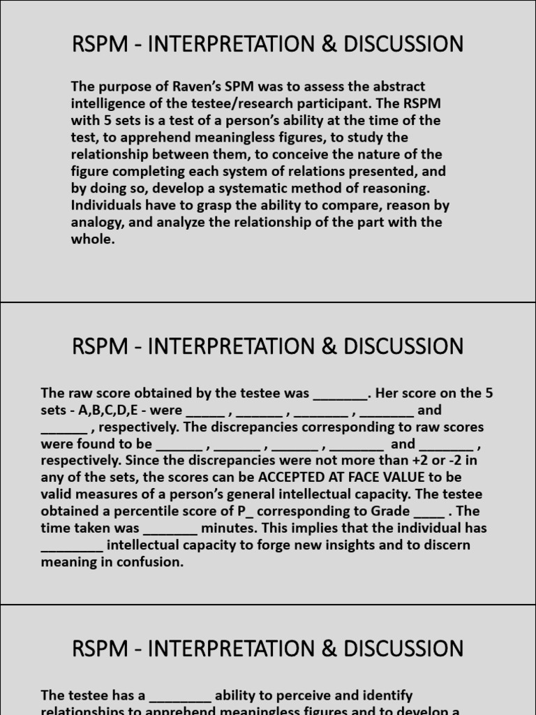 RSPM I&d | PDF