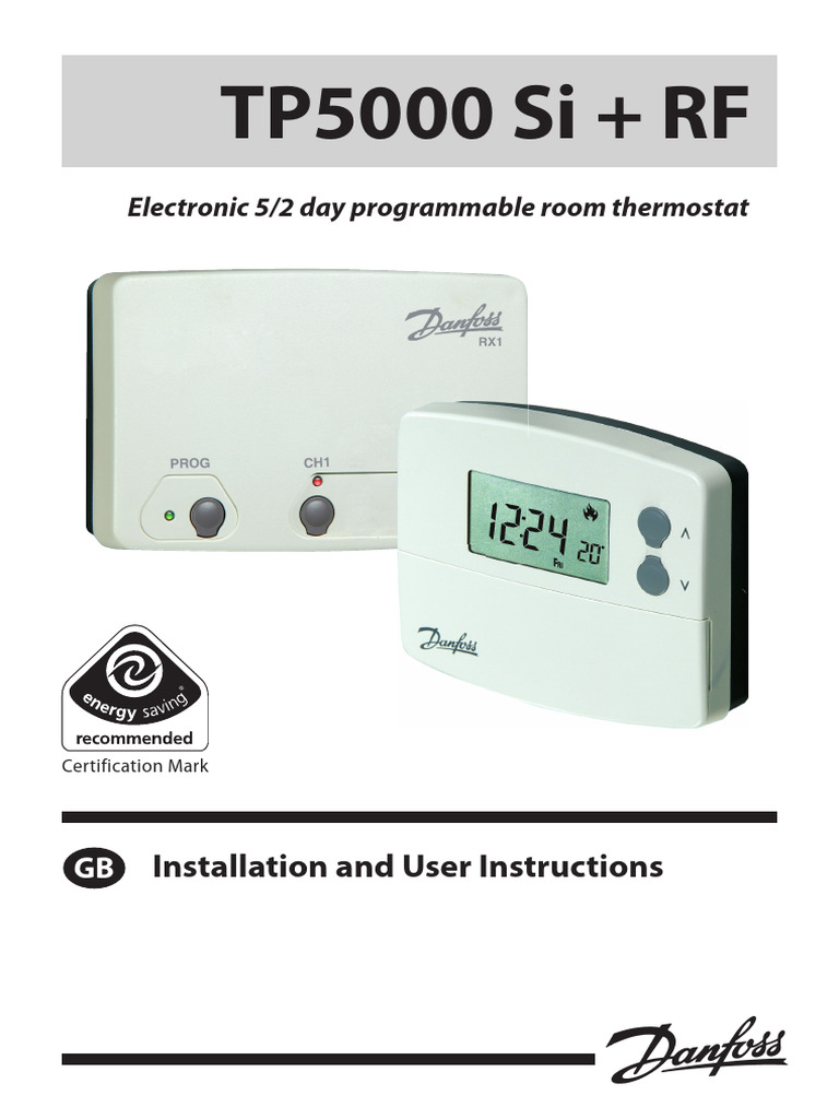 TP5000 Si Thermostat Guide | PDF | Thermostat | Equipment