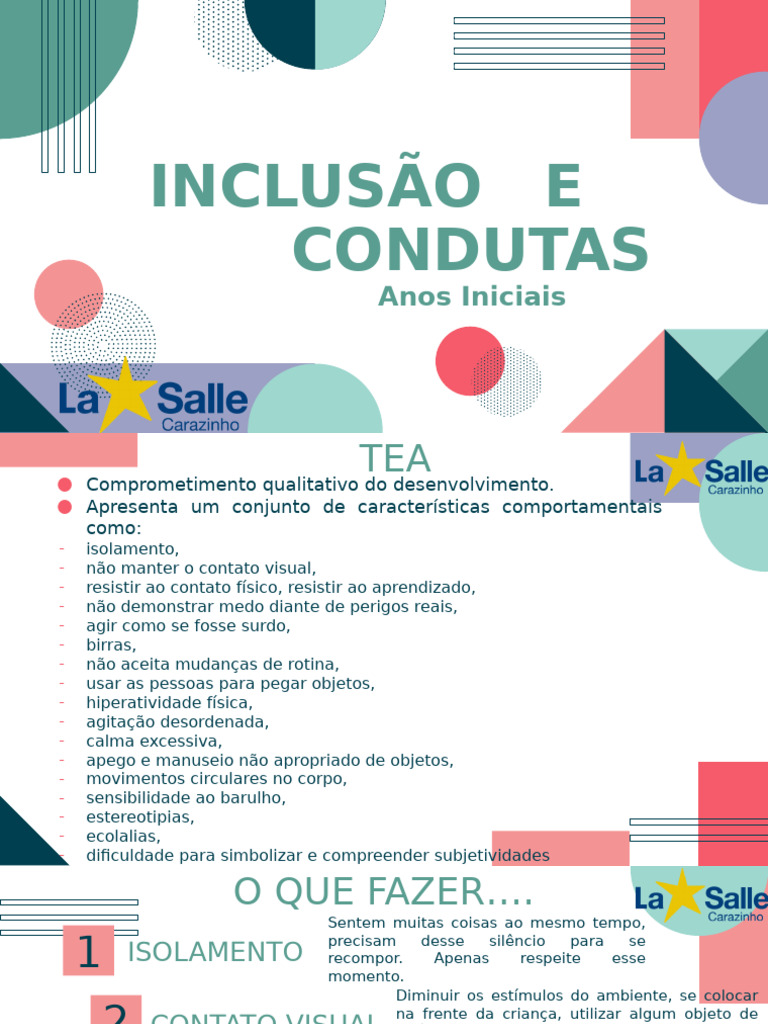 Inclusão e Condutas em Anos Iniciais | PDF | Transtorno de déficit de ...