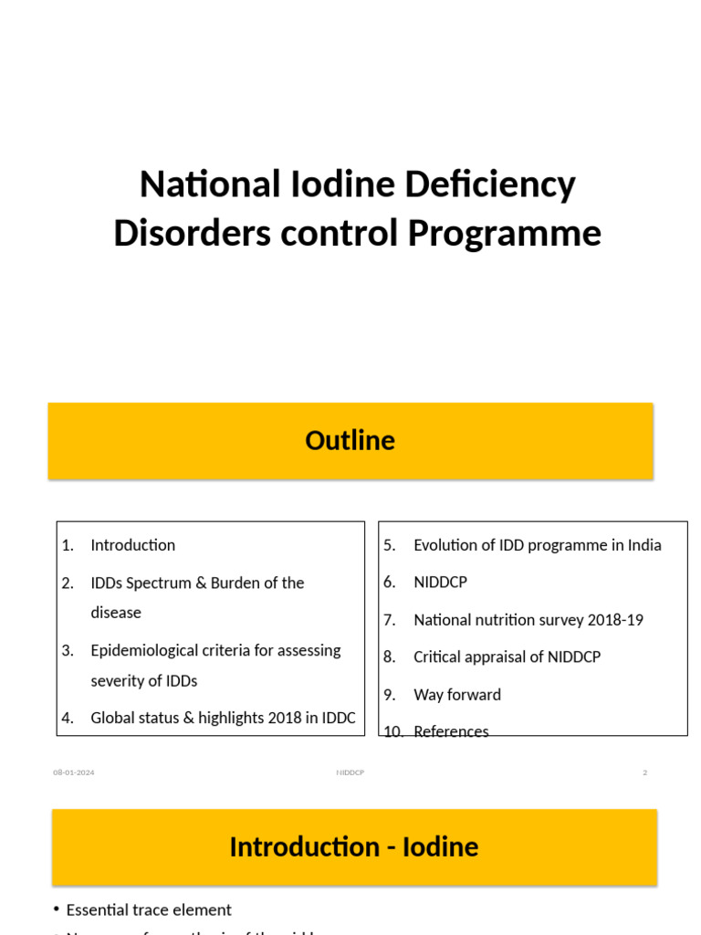 National Iodine Deficiency Control Programme | PDF | Hypothyroidism ...