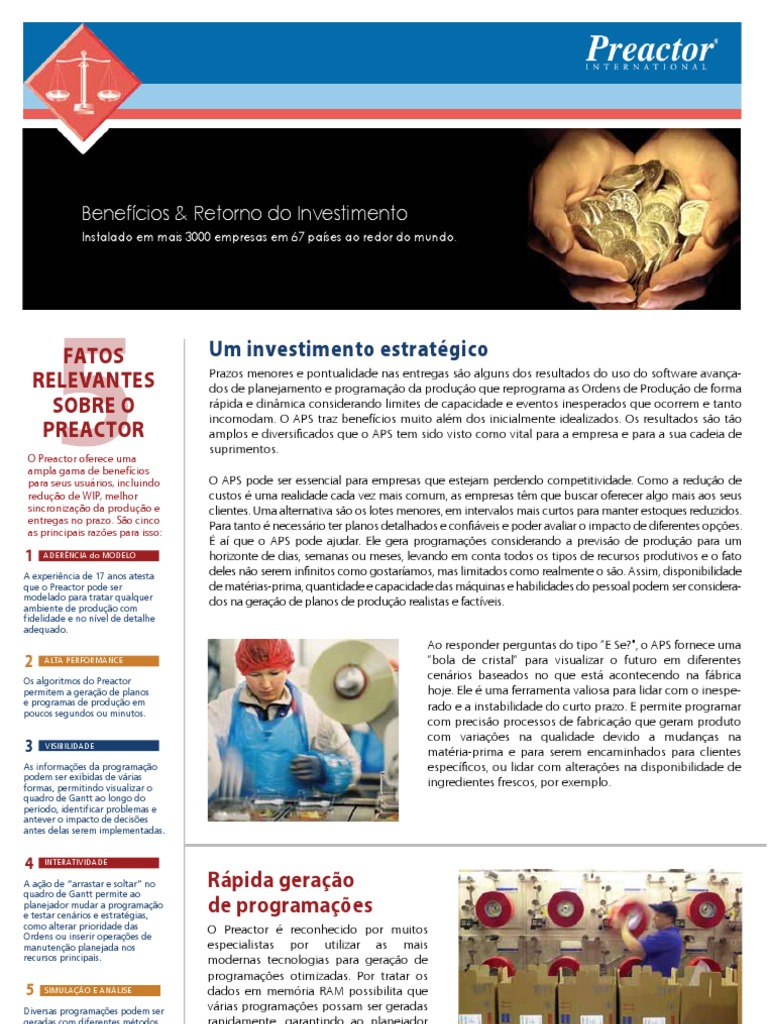 Planejamento Produtivo com Preactor | PDF | SQL | Planejamento de ...