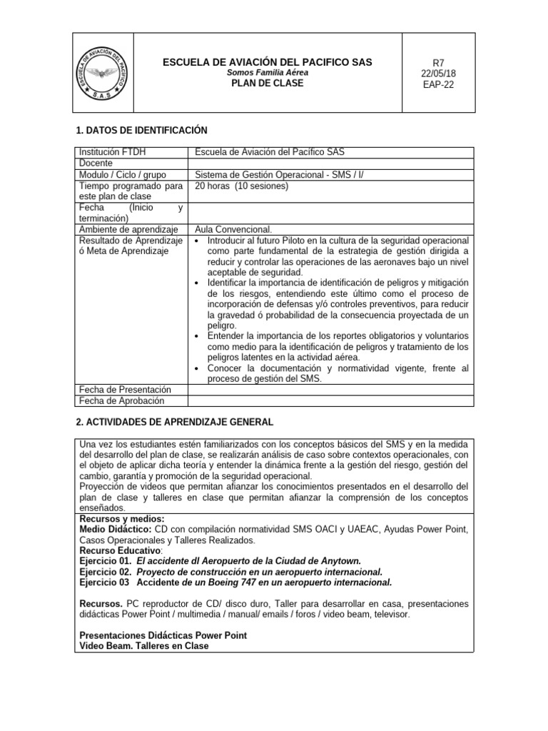 Plan de Clase | PDF | Aprendizaje