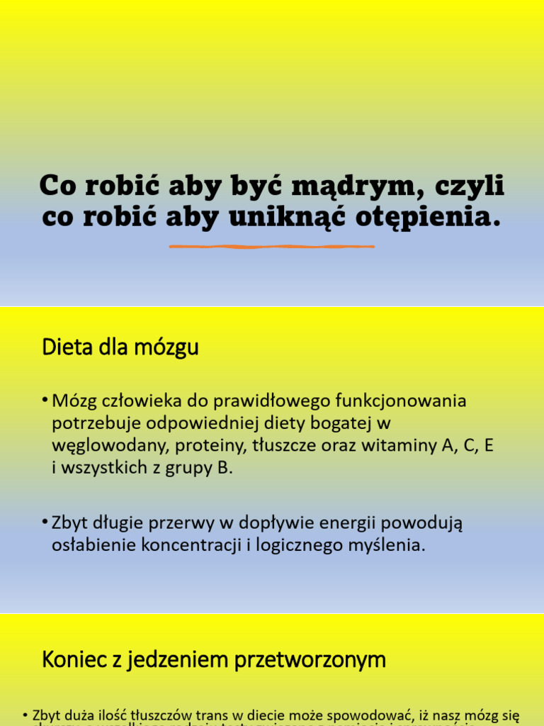 Co Robić Aby Być Mądrym, Czyli Co | PDF