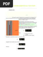Ley de Enfriamiento de Newton