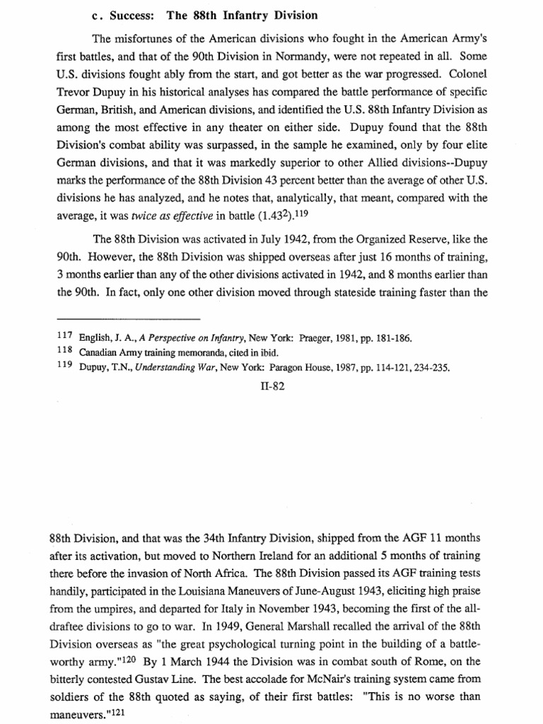 88th Infantry Division: Combat Excellence | PDF | Platoon | United ...