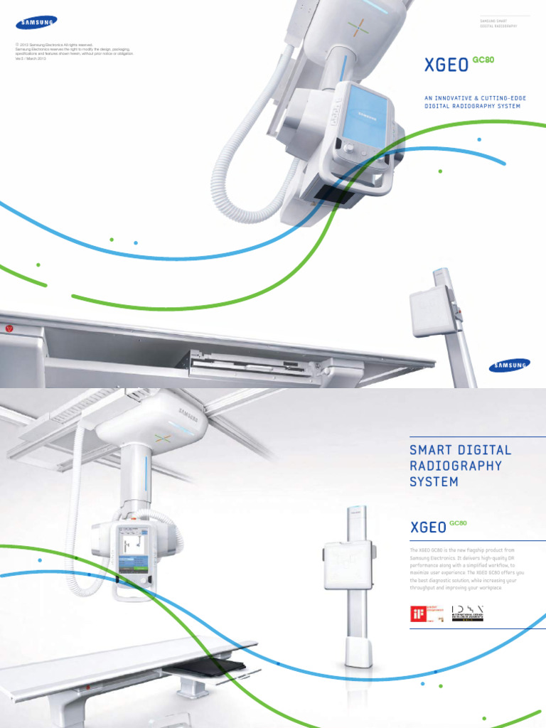 Samsung XGEO GC80 Digital Radiography | PDF | X Ray | Radiography