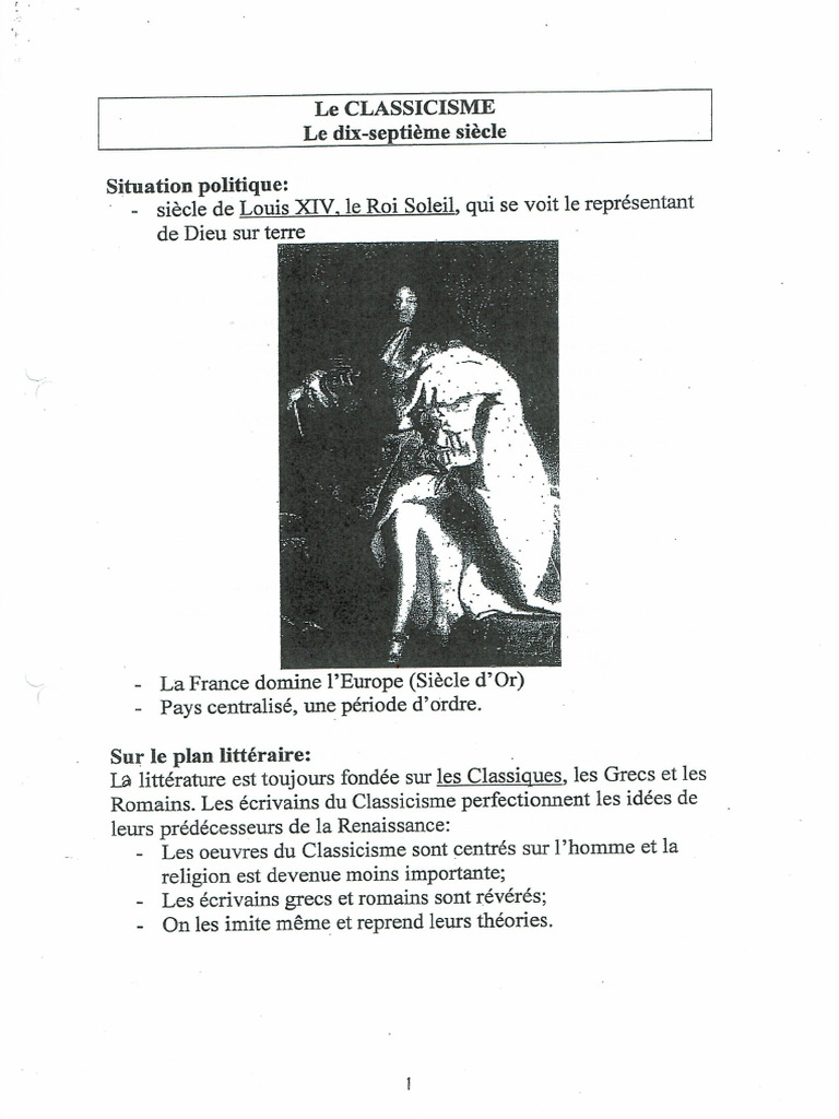Classicisme Pdf