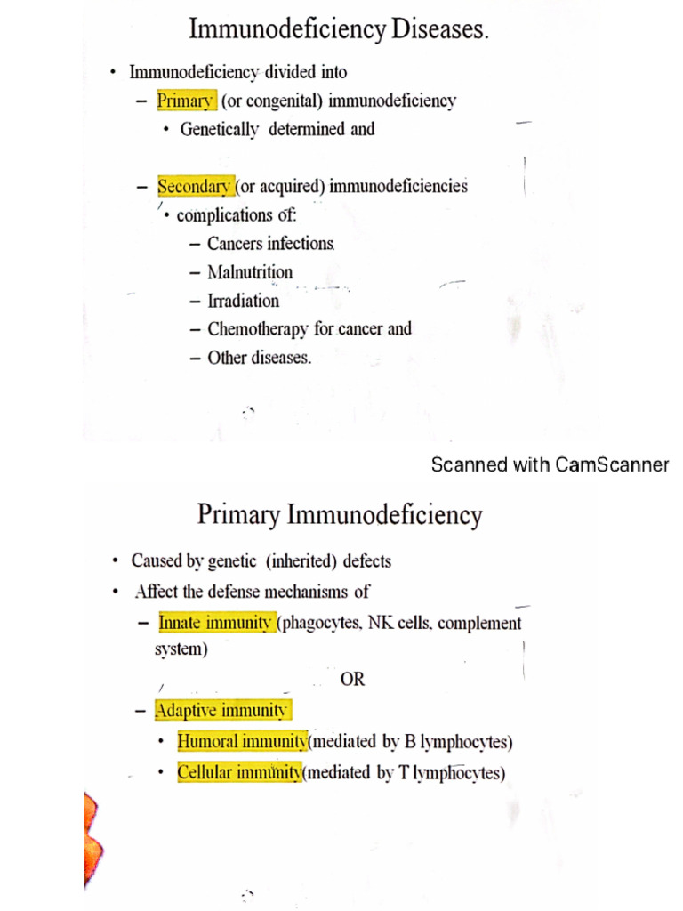Immunodeficiency Disease Pathology Pdf