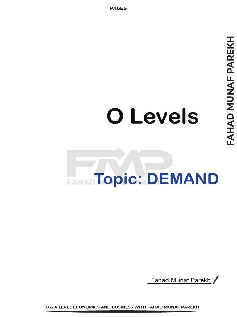 Demand - OL | PDF