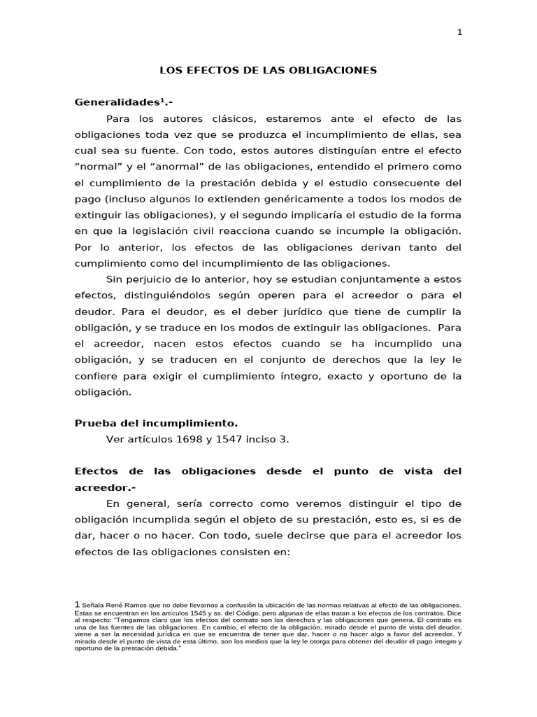Efectos y Cumplimiento de Obligaciones | PDF | Daños y perjuicios | Pagos