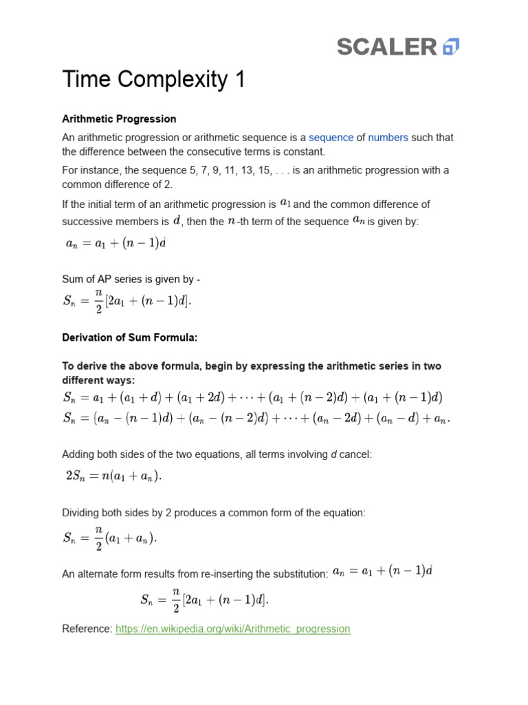 002-0 - Pre-Requisite - Intermediate DSA - Time Complexity 1 | PDF