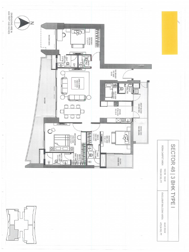 3BHK Layout | PDF