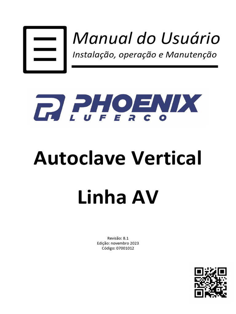 Manual da Autoclave Vertical AV | PDF