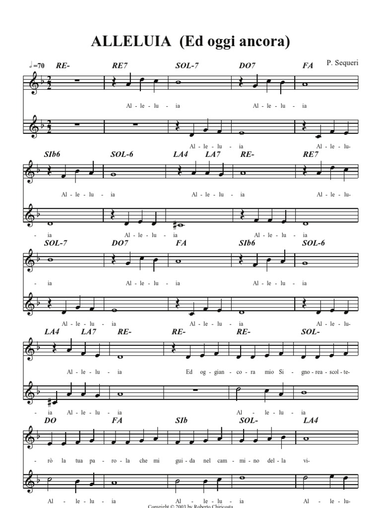 Cristo è Risorto Alleluia Spartito Pdf