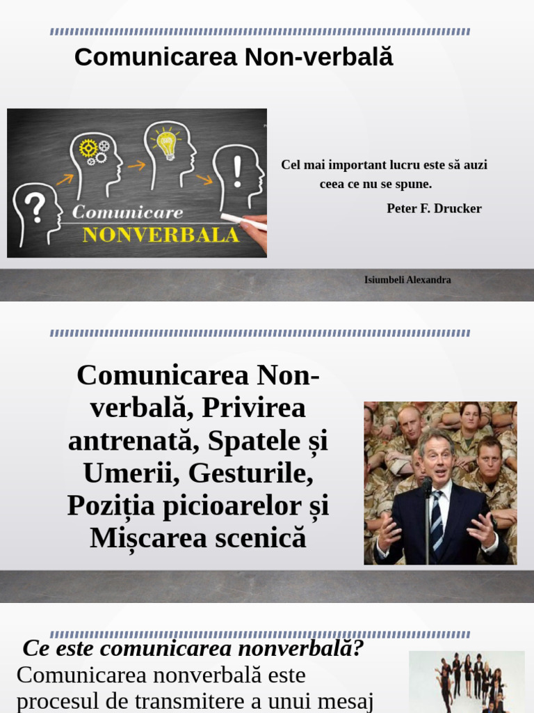 Comunicarea Nonverbala | PDF