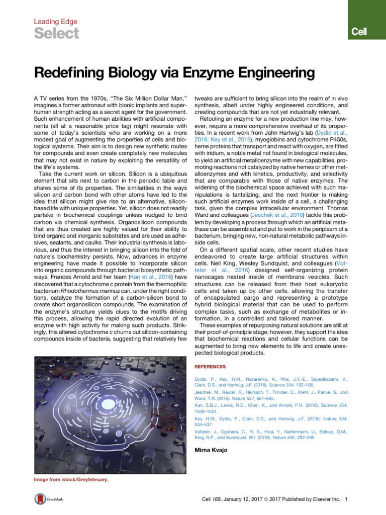 Enzyme Engineering for Synthetic Biology | PDF | Enzyme | Biosynthesis