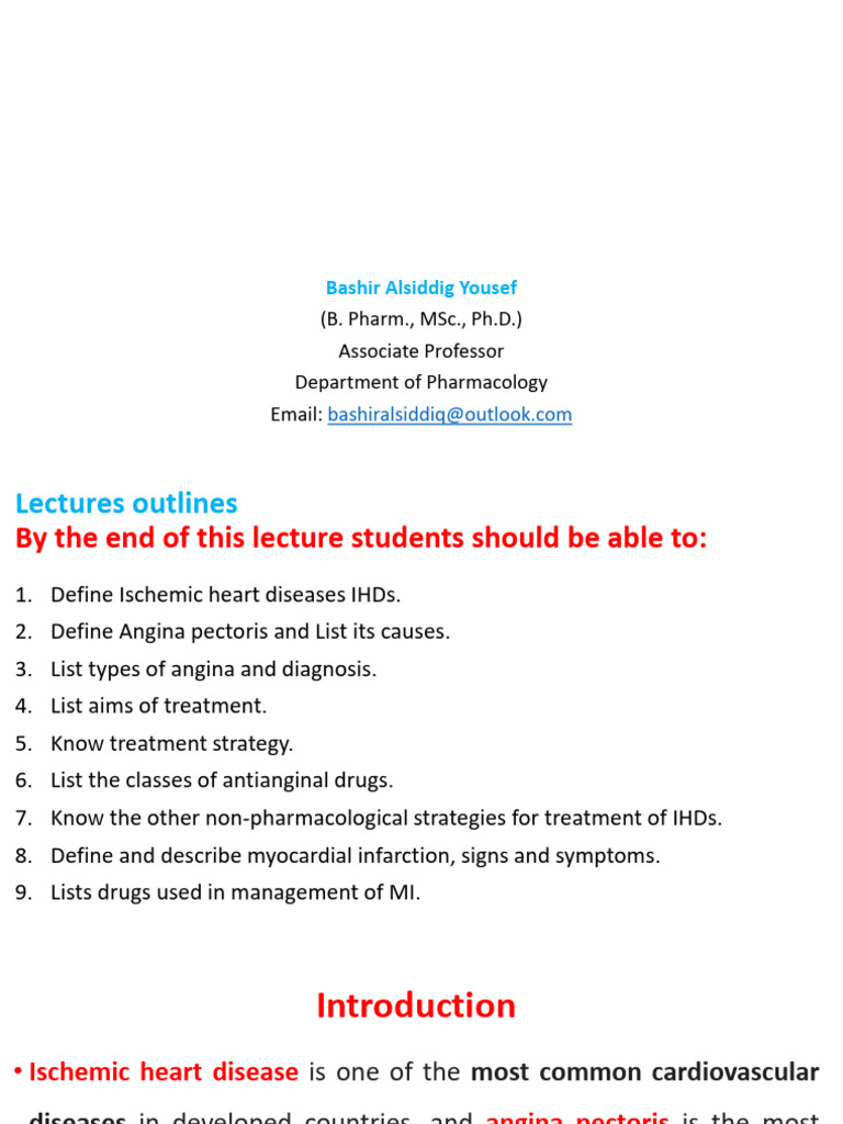 Ischemic Heart Diseases | PDF | Coronary Artery Disease | Myocardial ...