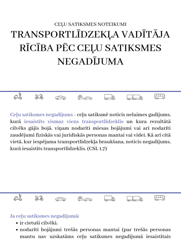 1.6 - Vadītāju Rīcība Pēc CSNG | PDF