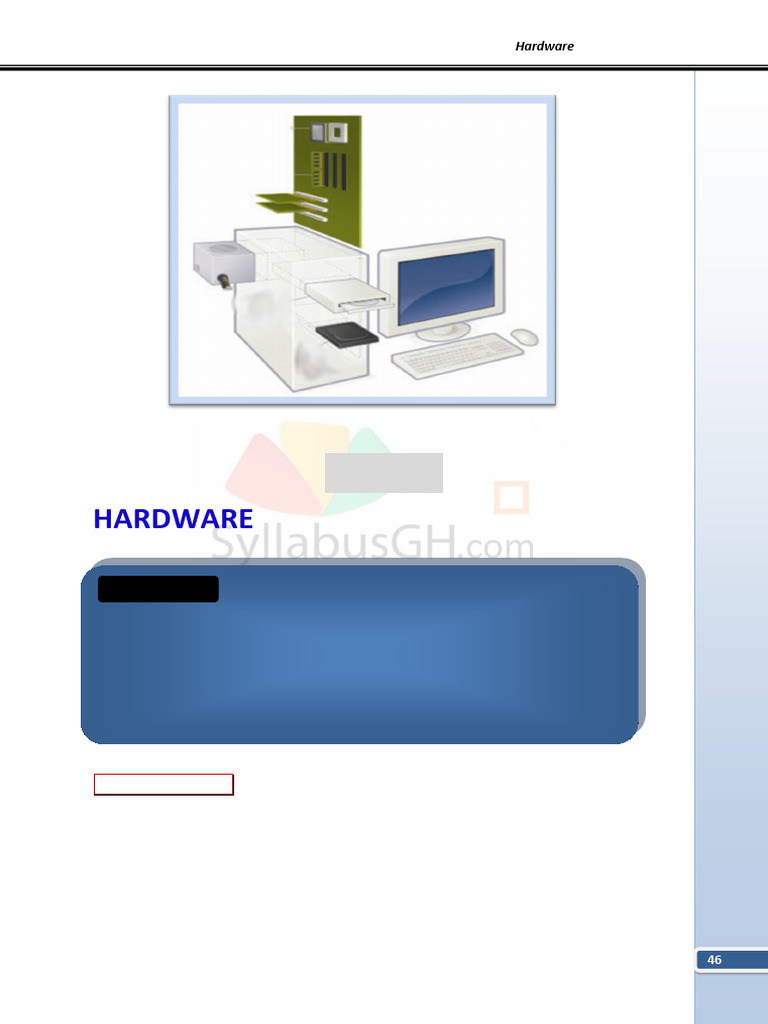 Overview of Computer Hardware Components | PDF | Read Only Memory ...