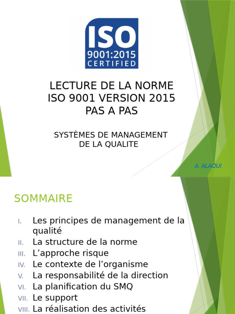 Guide ISO 9001:2015 en Management Qualité | PDF | Management de la ...