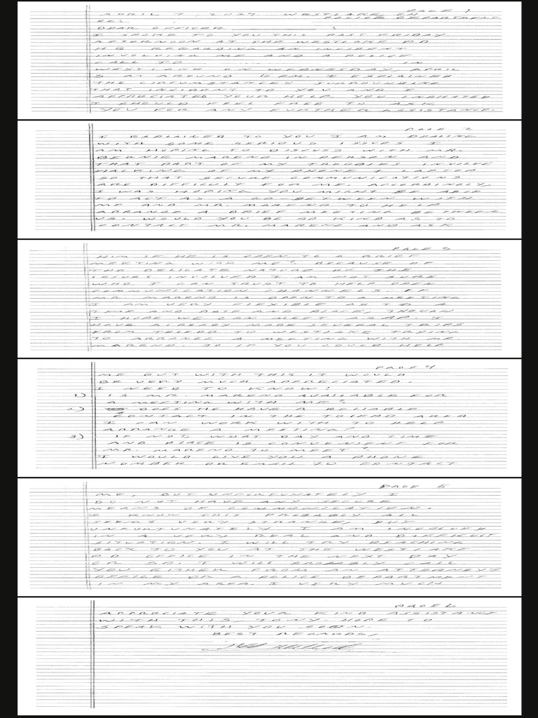 Handwritten Letter | PDF