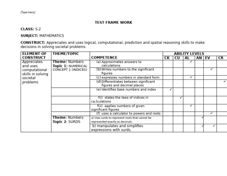 Test Framework Group - 1 Numbers | PDF