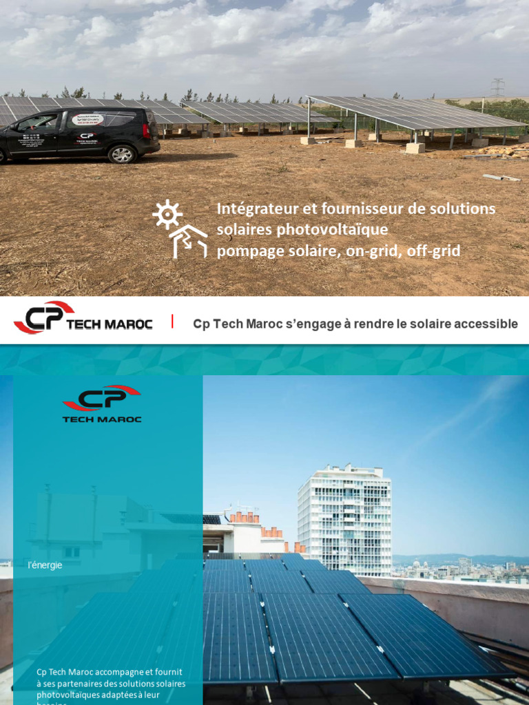 CP-TECH-MAROC-PRESENTATION | PDF | Énergie solaire | Énergie solaire ...
