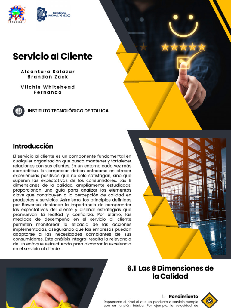 Excelencia en Servicio al Cliente | PDF | Calidad (comercial ...