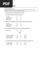 Criss-Cross Method for Ionic Formulas | PDF