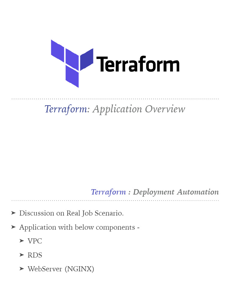 Terraform Deployment Automation Guide | PDF