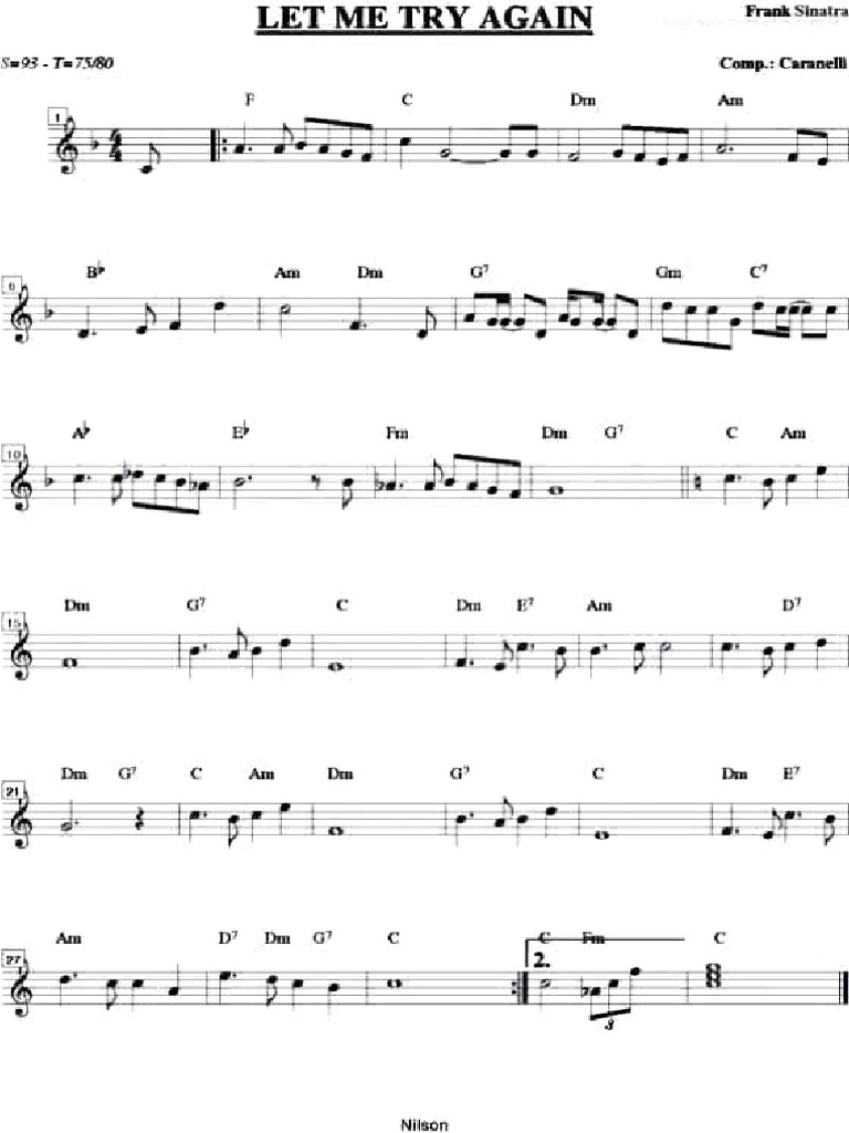 Let Me Try Again - Frank Sinatra | PDF