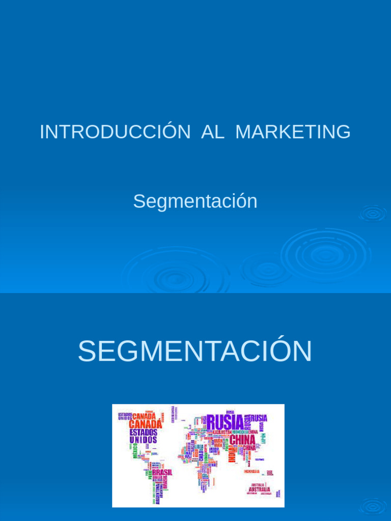 Segmentación de Mercado en Marketing | PDF | Segmentación de mercado ...