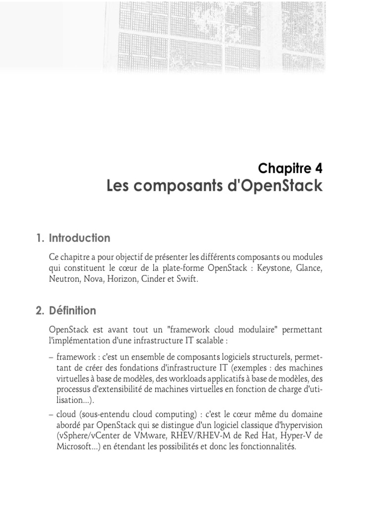Composants clés d'OpenStack expliqués | PDF | OpenStack | Informatique