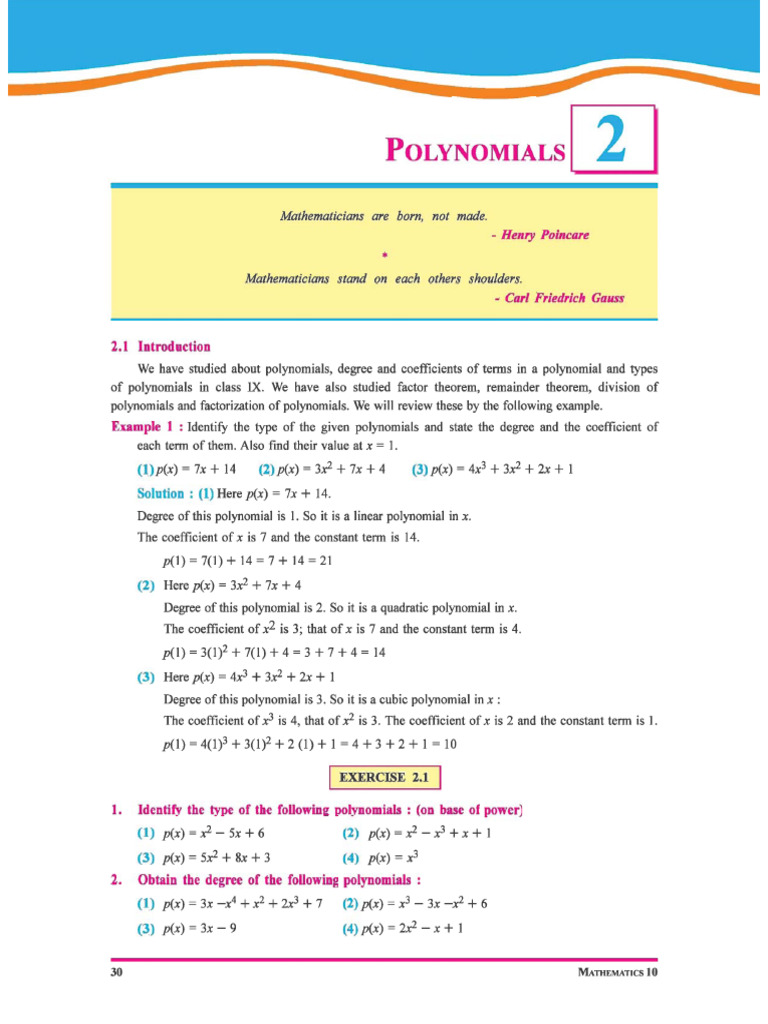 Polynomial | PDF