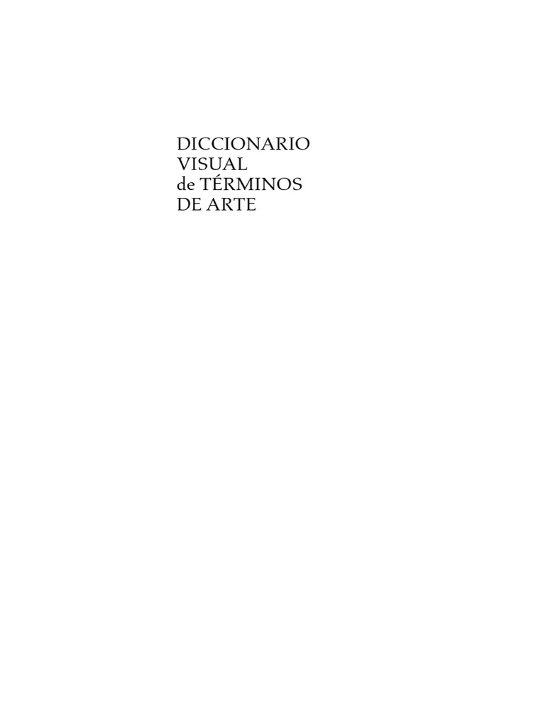 Diccionario Visual de Términos de Arte | PDF | Grabado