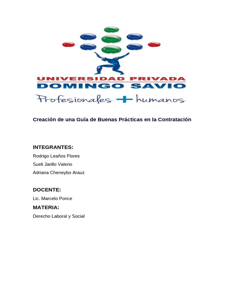 Guía de Buenas Prácticas Laborales | PDF | Derecho laboral | Mediación