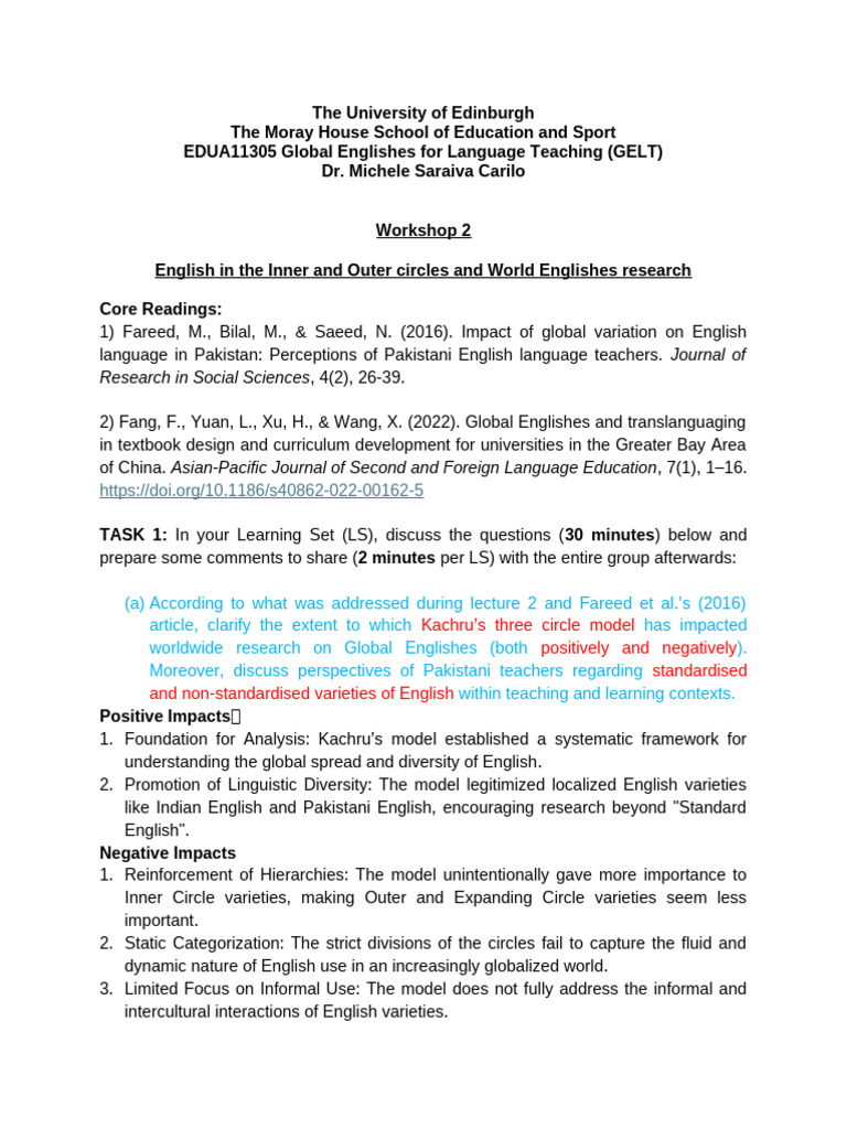 Global Englishes in Language Teaching | PDF | English Language ...
