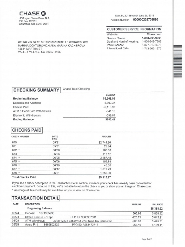 MD Bank Statement 2 | PDF