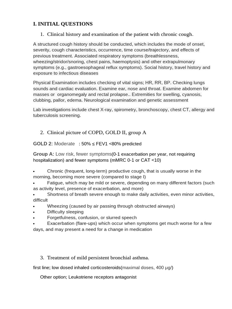 Case Study Pulmonologist Topic 2 | PDF | Cough | Physical Examination