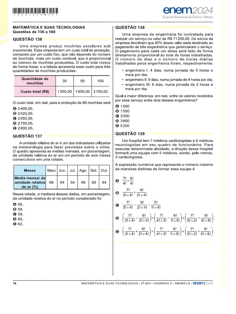 Enem 2024 - Inep | PDF