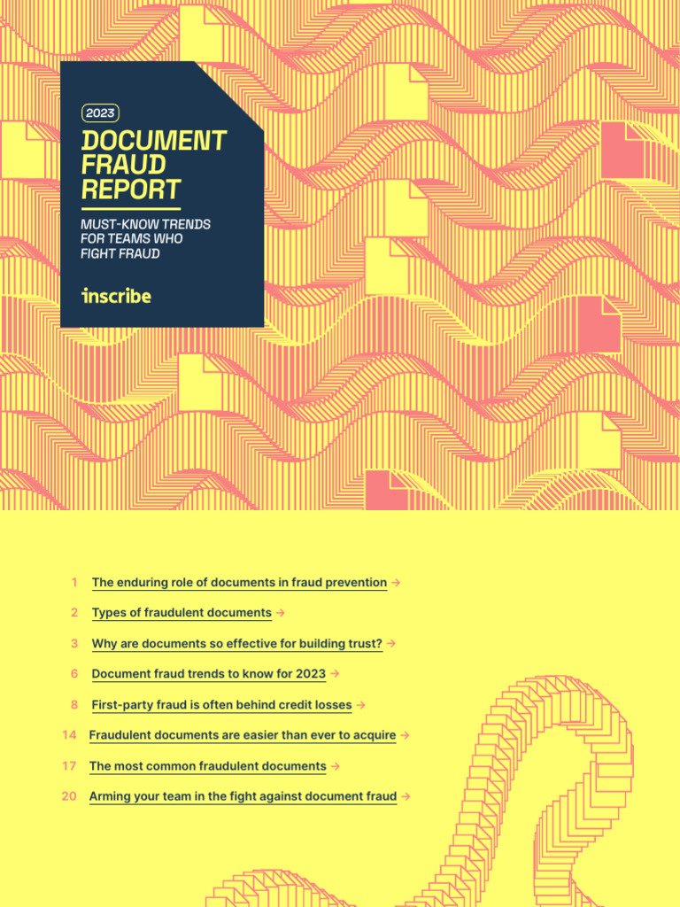2023 Document Fraud Trends Report | PDF | Fraud | Artificial Intelligence