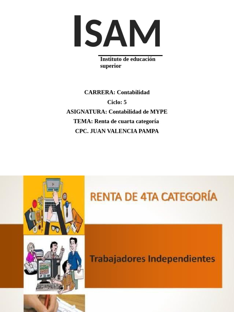 Deducciones y pagos en renta cuarta categoría | PDF | Impuesto sobre la ...